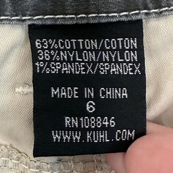 Kuhl Womens Hiking Capri Pants W/ Embroidered Flowers, 6 - Picture 9 of 11